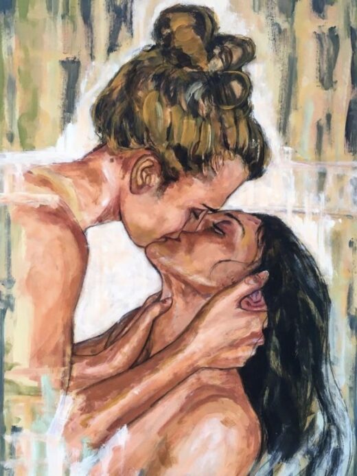 Pittura contemporanea a tema il bacio e l’amore