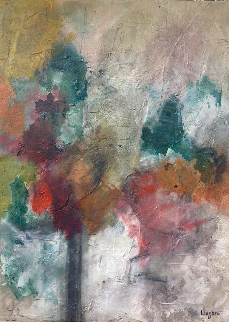 QUADRO GRANDE ASTRATTO IN MOSTRA A LUCCA
