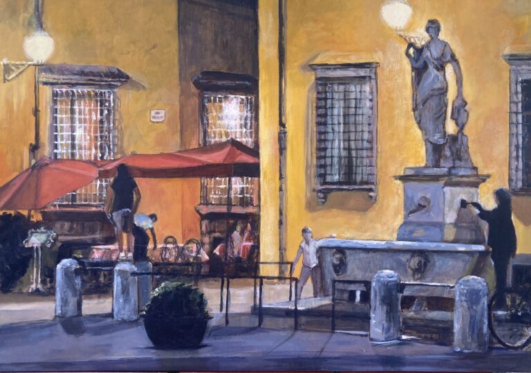 DIPINTO DELLA PUPPORONA A LUCCA IN VENDITA DA VEDERE NELL'ATELIER