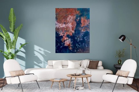 dipinto astratto grande formato per interio design e arredamento salotto elegante